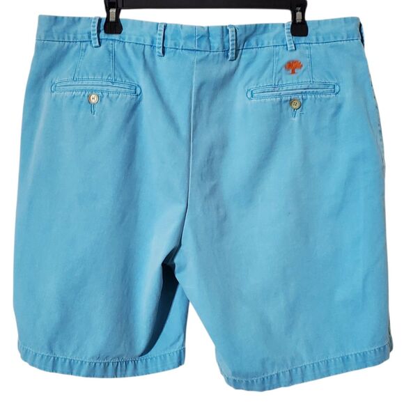 Peter Millar Faded Blue Wash Pima Cotton Shorts Size 40 Mens - Picture 4 of 12